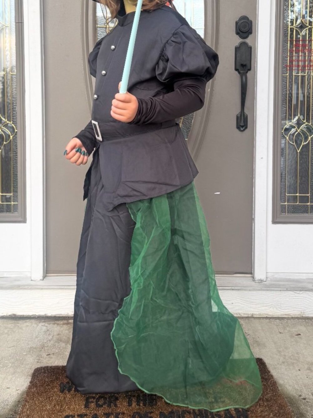 Elphaba Halloween Costume Dress - Size L(12-14) Girls